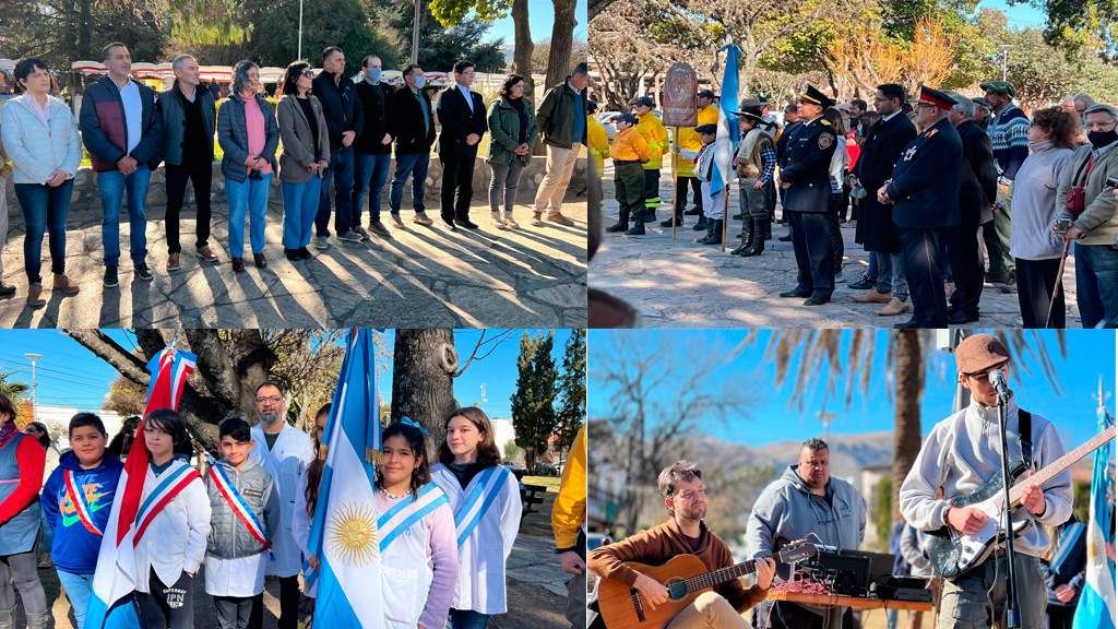Acto Día de la Independencia en Villa Giardino 