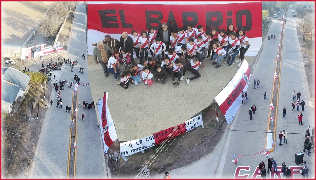 Inauguración de obra vial y lumínicas en el ingreso al Club River Plate LF