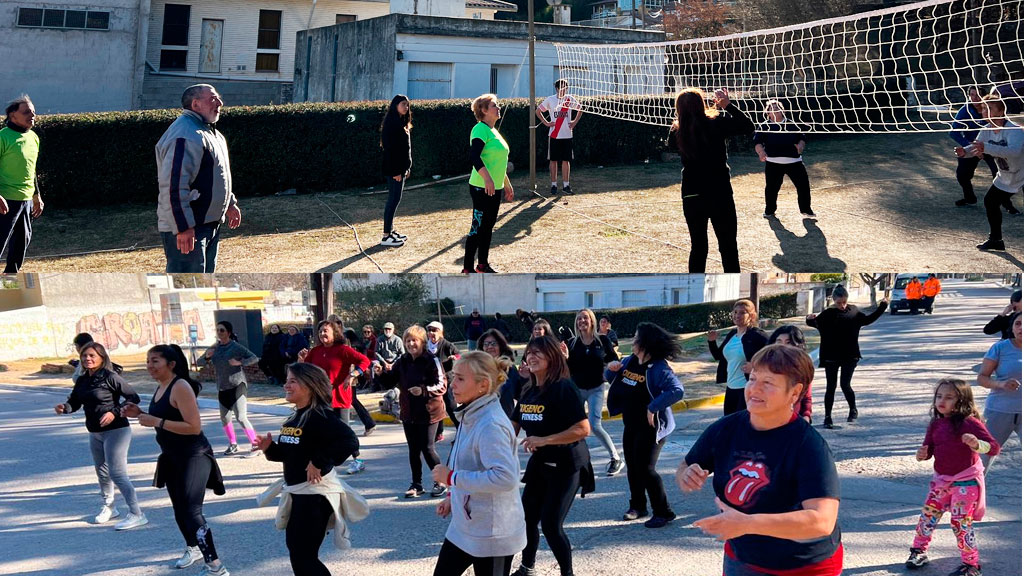 Tarde de Zumba y Newcom en el jardín de Punilla