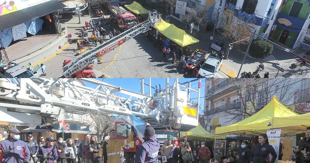 Exposición de bomberos voluntarios del cuartel gral San Martin