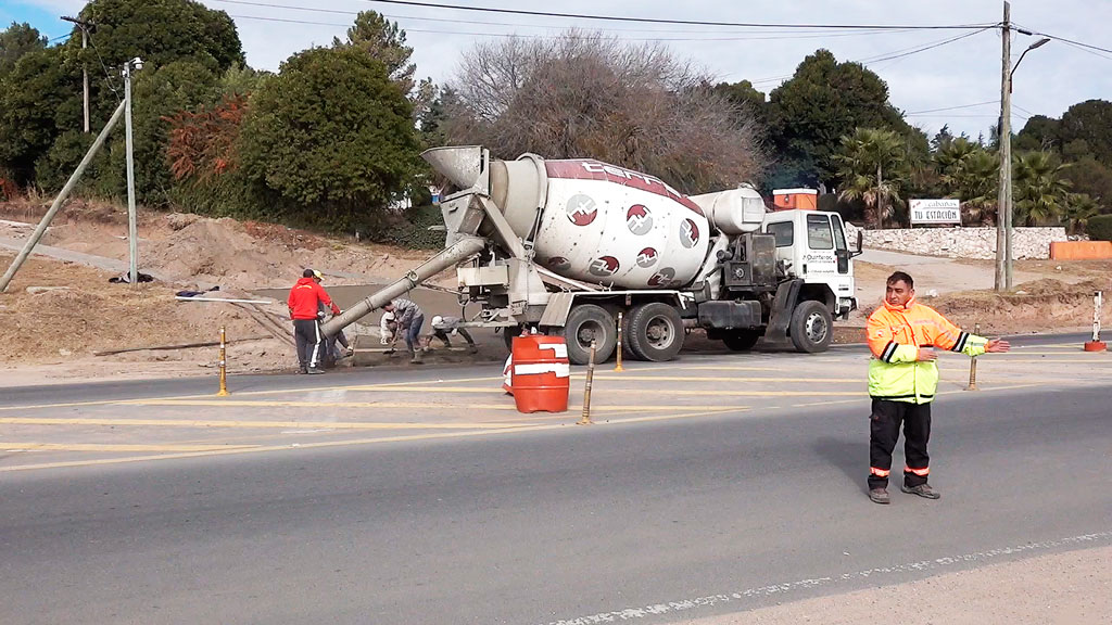 Comenzaron las obras en calles del ingreso norte de Huerta Grande