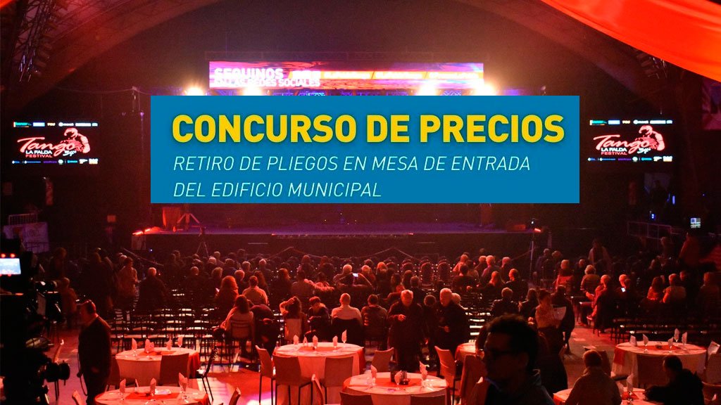 Licitan servicios gastronómicos para el festival nacional del Tango 2022