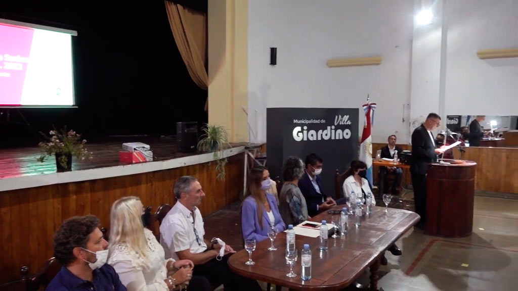 Villa Giardino: acto de apertura del Concejo Deliberante