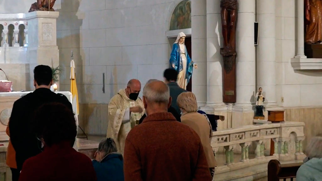 Misa por la paz en parroquia Santísimo Sacramento de La Falda