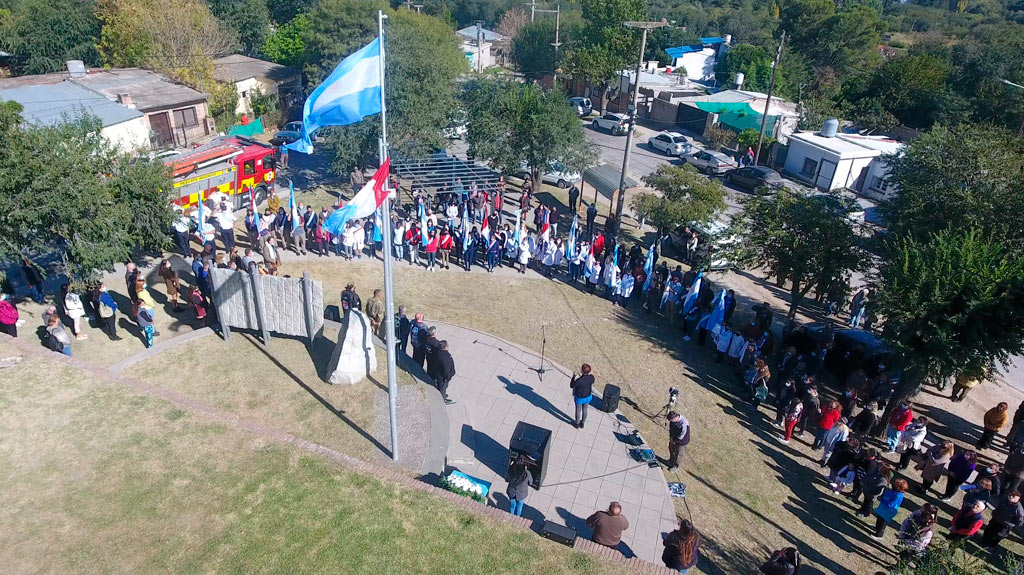 Acto conmemorativo por los 40 años de Malvinas de la ciudad de La Falda