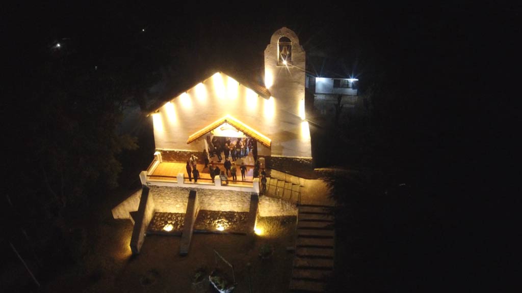 Nueva iluminación en capilla de la Comuna de Casa Grande