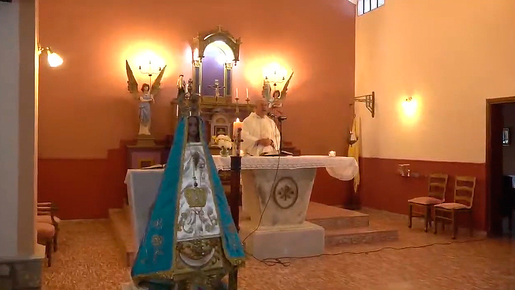 Misa en honor a Nuestra Sra. del Valle en barrio La Higuerita.
