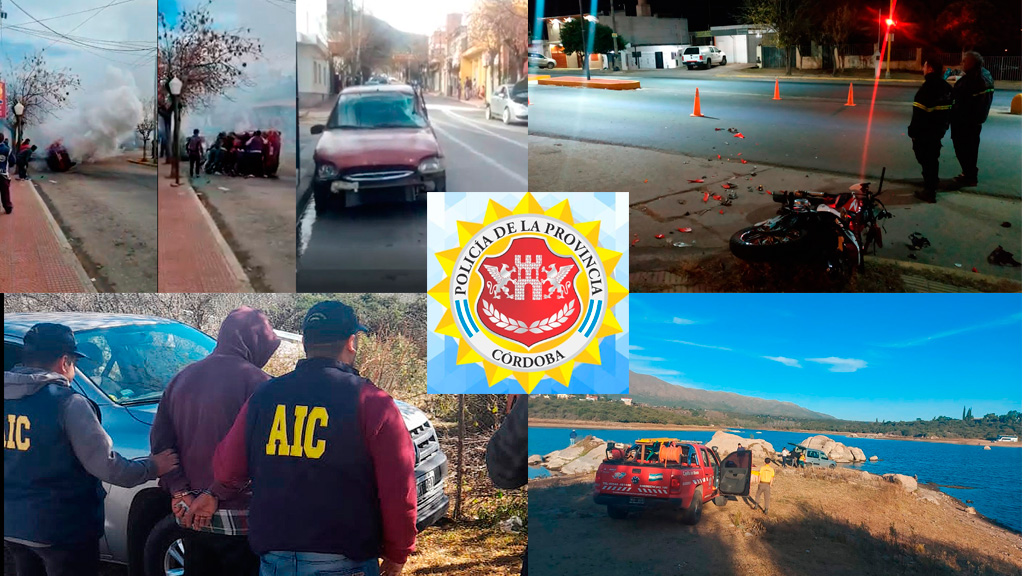 U.R.D Punilla Norte: parte policial del 18 al 22 de mayo
