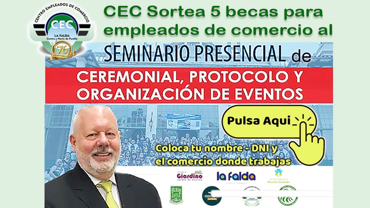 CEC regala becas para seminario de Ceremonial y Protocolo