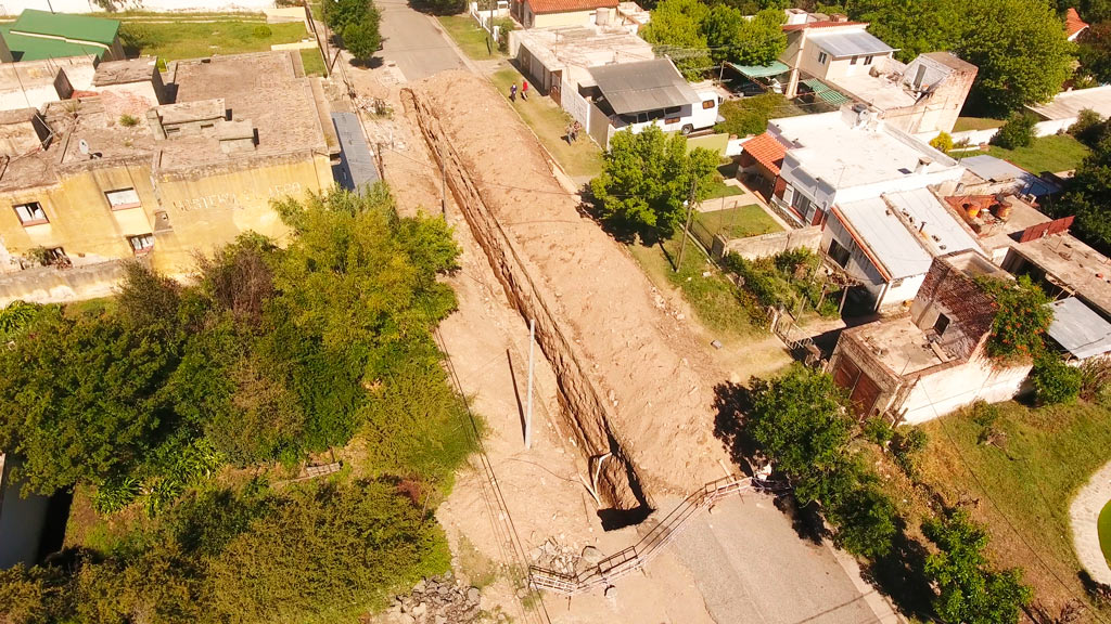 La Falda: obras de envergadura en sistema de red cloacal