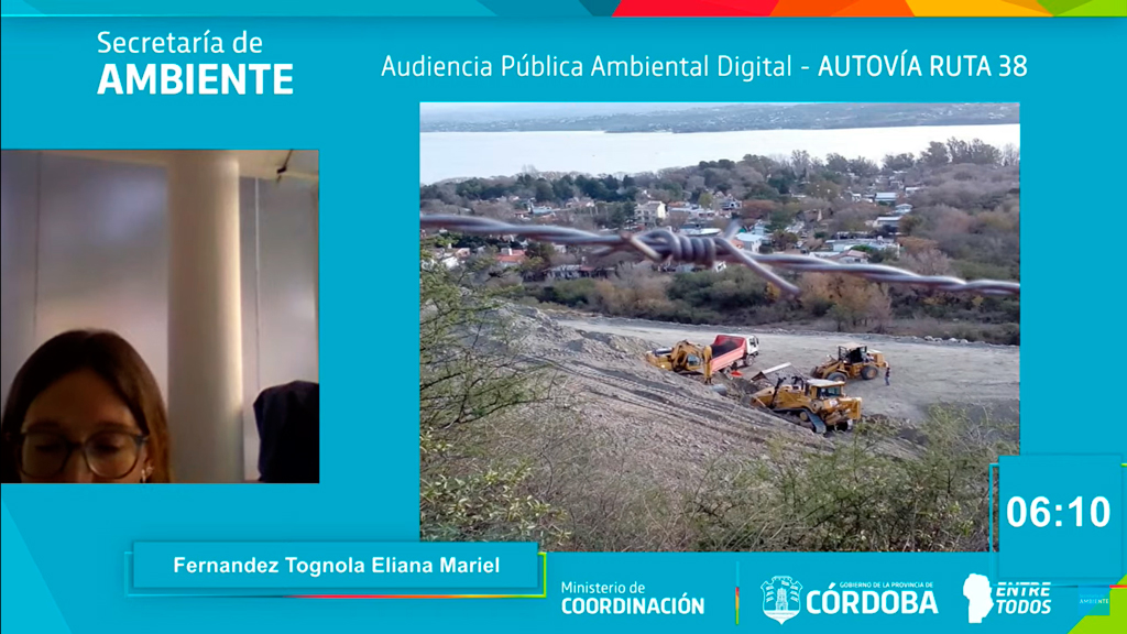 Audiencia Pública Ambiental Digital - Ruta 38 - Miércoles 22/04