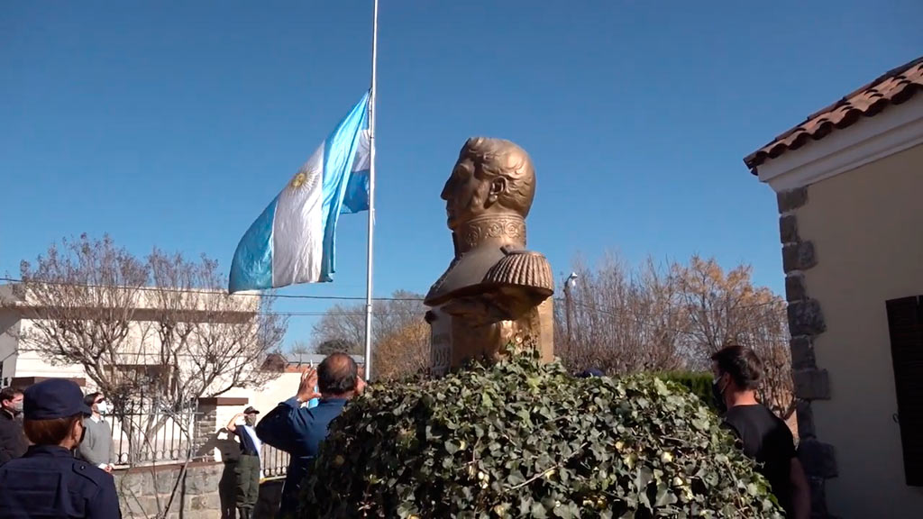 Acto aniversario del fallecimiento de José de San Martín en Valle Hermoso