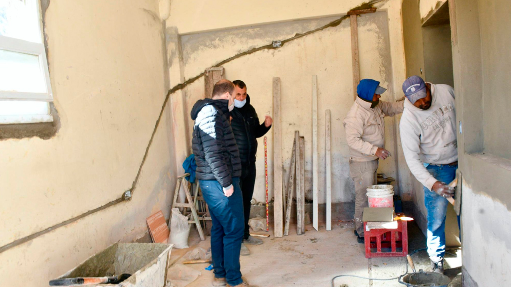 Obras de remodelación en centro de salud de Giardino