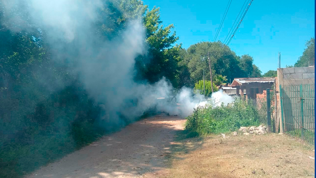 Continúa la campaña fumigación contra el dengue en Valle Hermoso