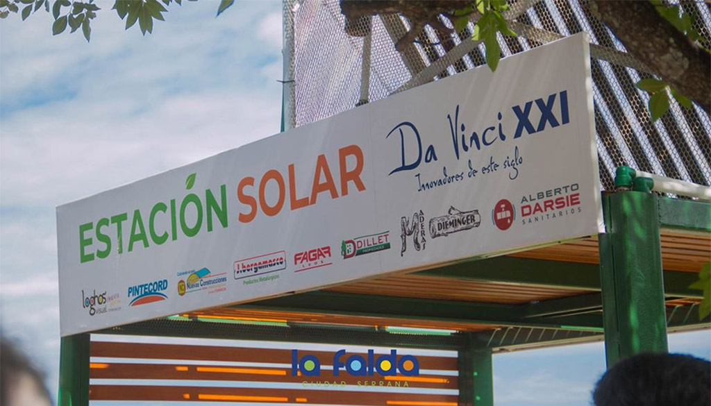 La Falda: inauguración de la primera estación solar “Da Vinci XXI”