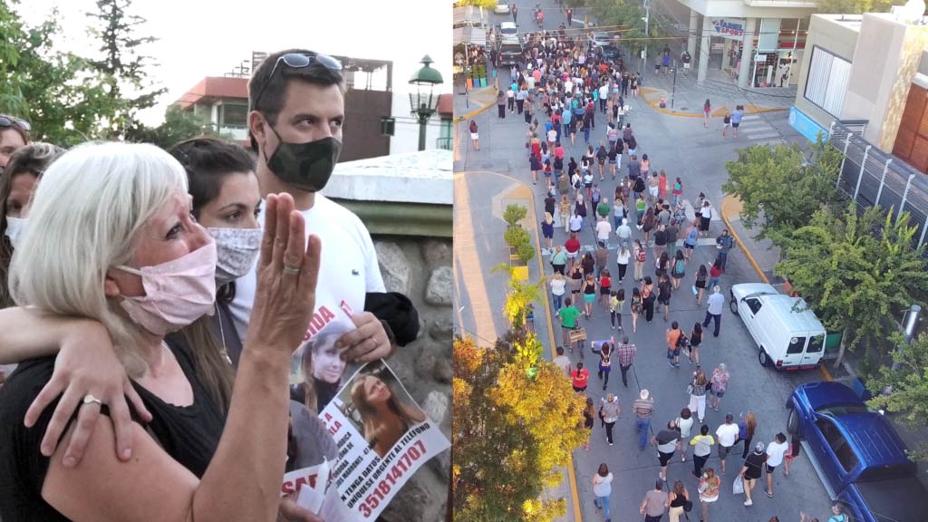 La Falda: acongojada marcha junto a los familiares de Ivana