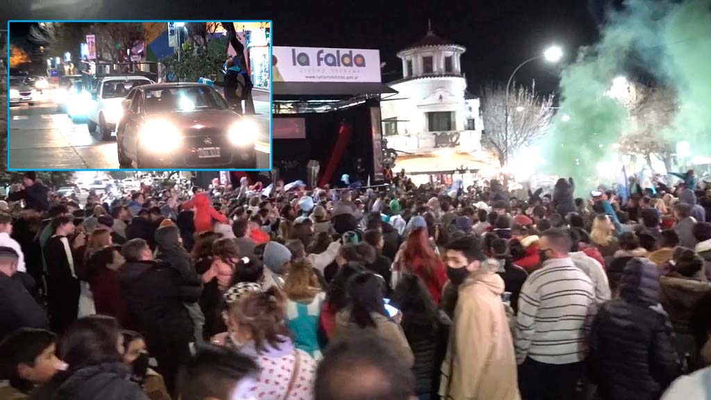 La Falda: Pasión contenida generó festejos por el triunfo de Argentina