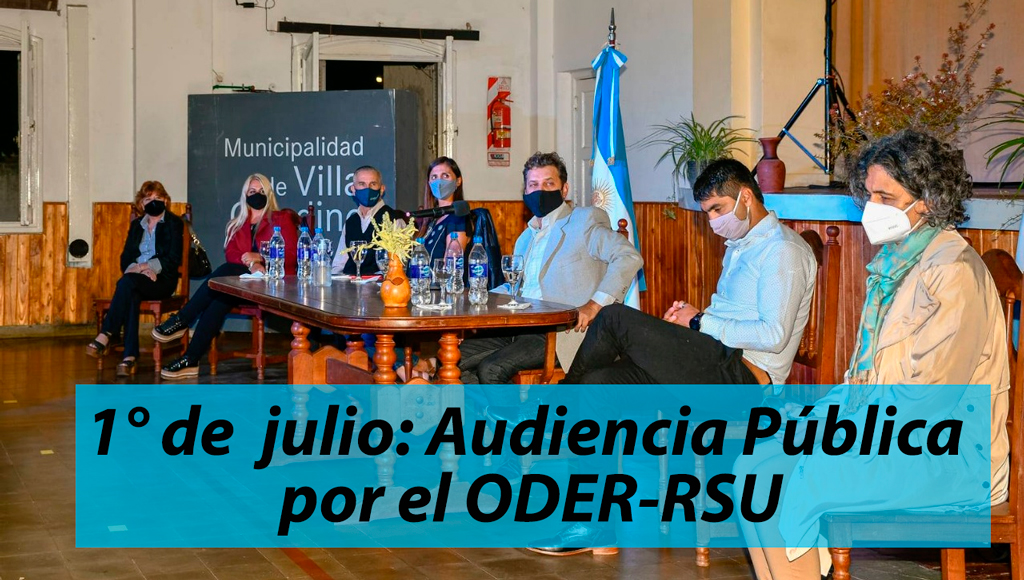 Giardino convoca a la audiencia pública por el ODER-RSU