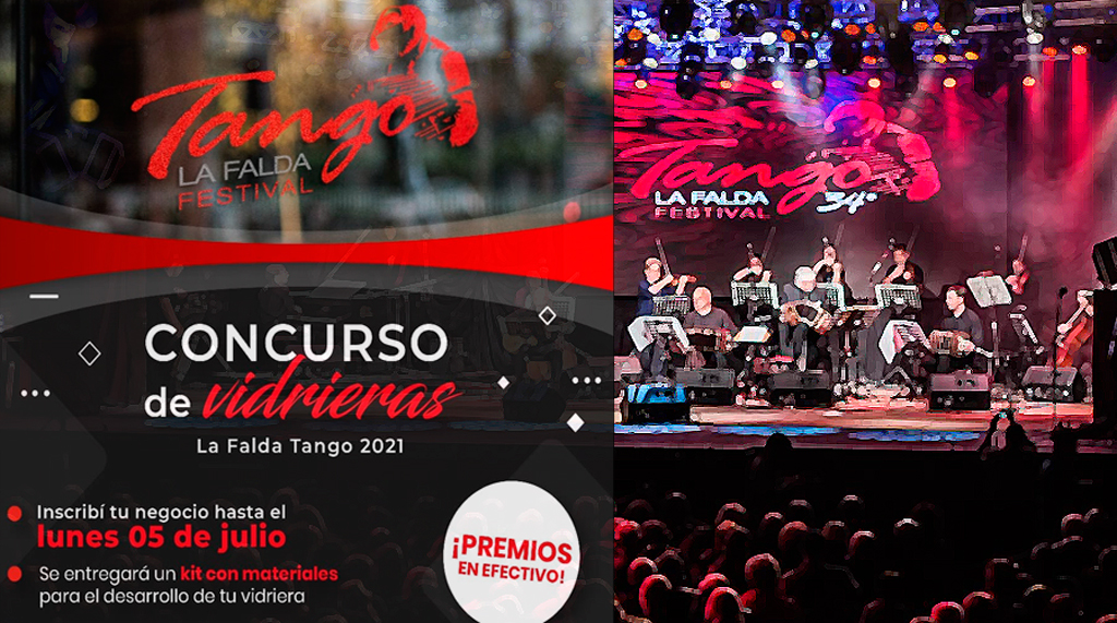 La Falda: Concurso de vidrieras Tango 2021