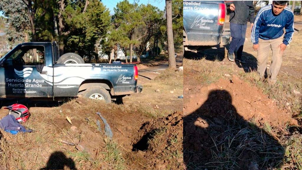 Huerta Grande: corte del  servicio de agua por arreglo caño maestro