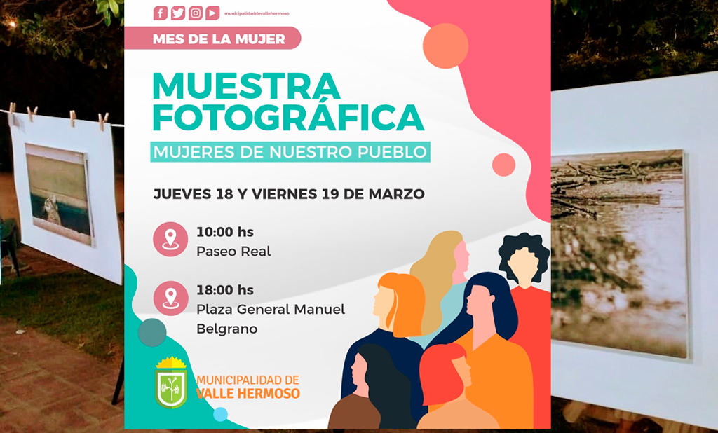 Mes de la Mujer: muestra fotográfica en Valle Hermoso