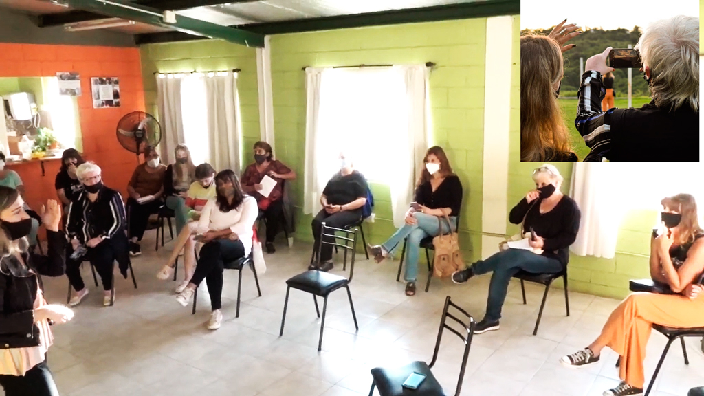 Ojos femeninos en el taller de fotografía en Bella Vista