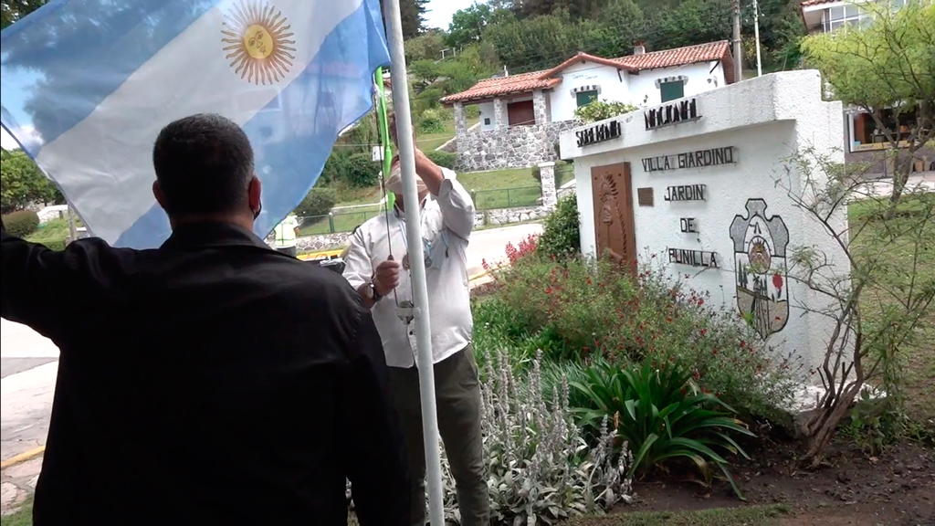 Acto por la soberanía nacional: conmemoración en Villa Giardino