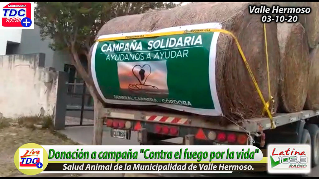 Nuevas donaciones de Gral Cabrera para Campaña de Salud Animal