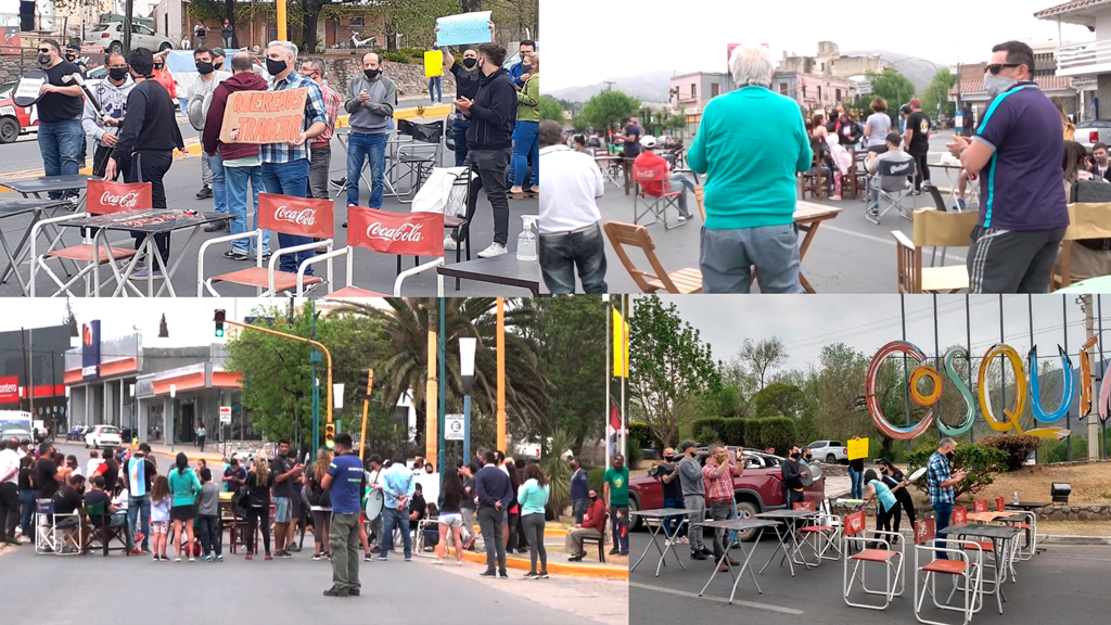 Segunda jornada de protesta faldense en Ruta 38