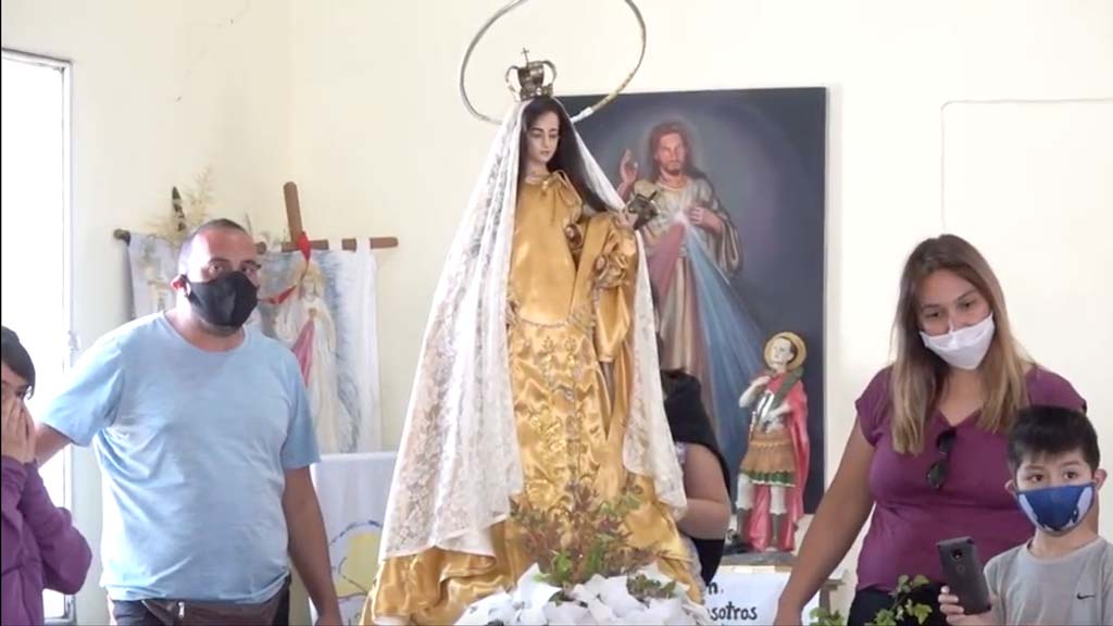 Alto del Gigante: recorrido y bendiciones  a familias de la Virgen del Milagro