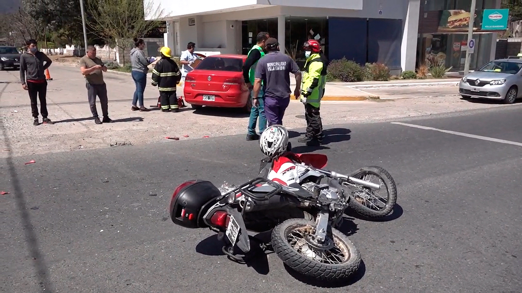 Villa Giardino: accidente en ruta 38 y Los Nogales