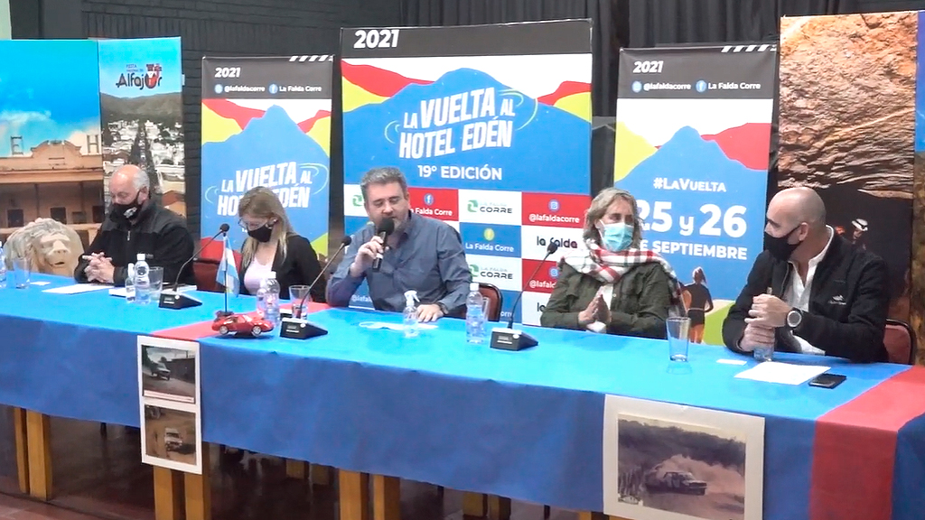 La Falda presenta rally provincial y La Vuelta al Hotel Edén