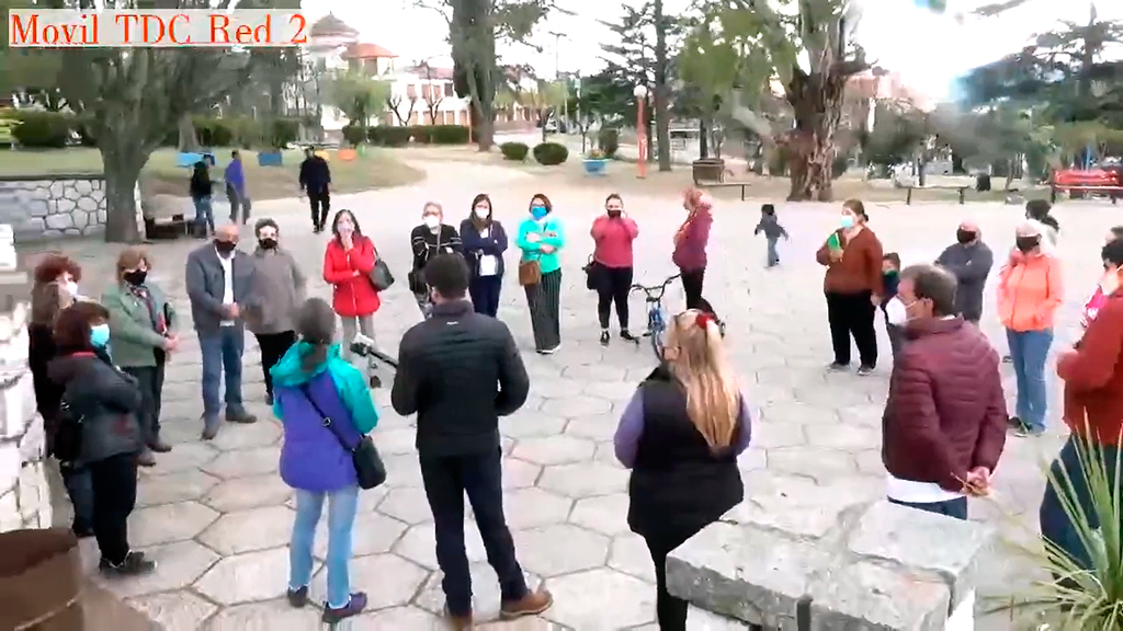 Centro Vecinal Centro: entrega de semillas a vecinos faldenses