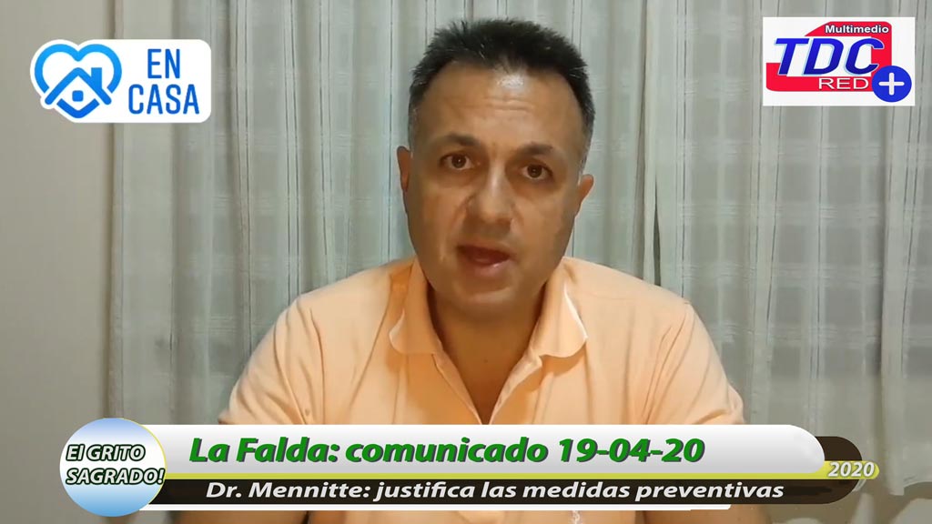 Dr. Mennitte justifica nuevas medidas sanitarias en La Falda