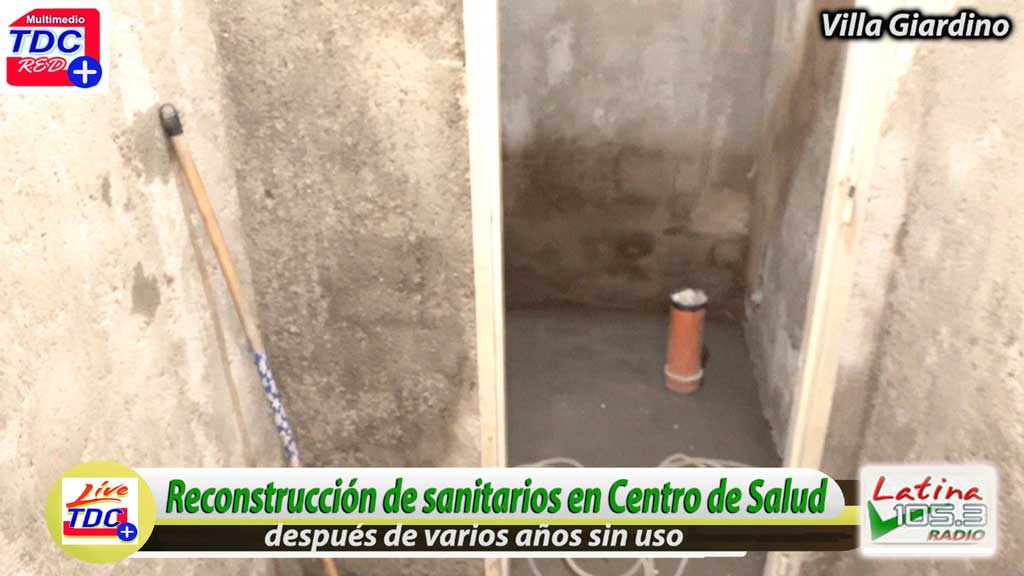Giardino: reconstrucción de sanitarios en Centro de Salud municipal