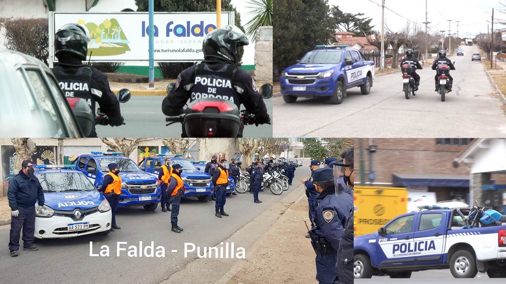 Operativo policial preventivo y de seguridad en La Falda