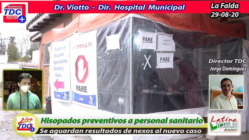 Hisopado preventivo a todo el personal sanitario de La Falda