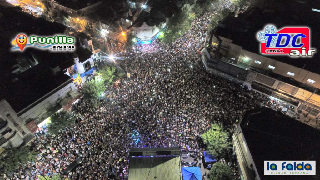 La Falda: Inolvidable cierre de carnavales junto a Banda XXI