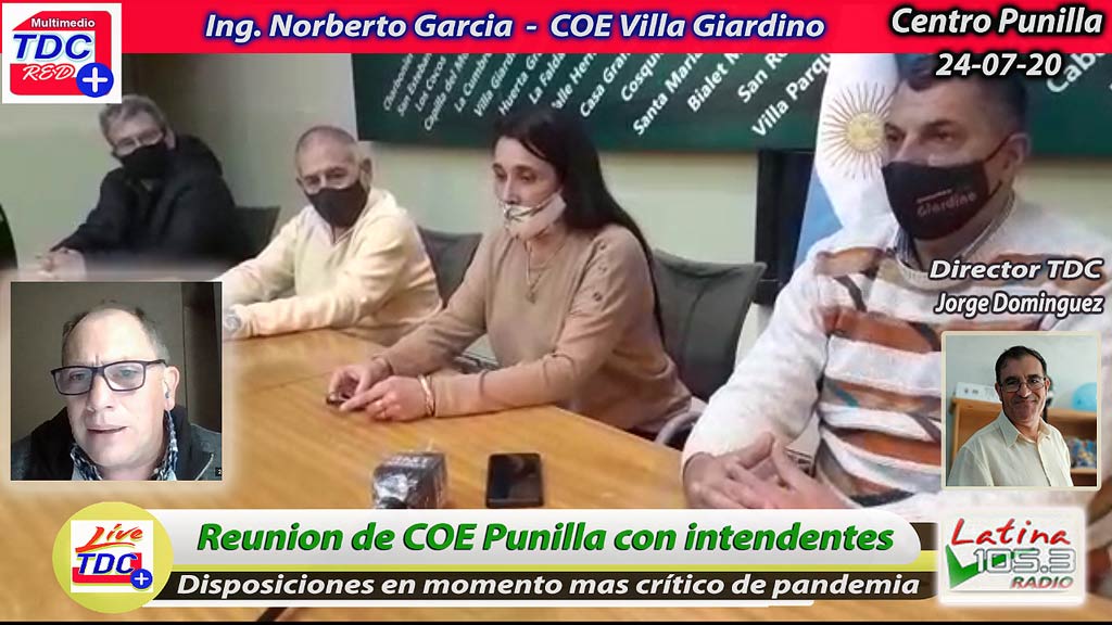 Pico de pandemia reúne a COE Punilla con Intendentes