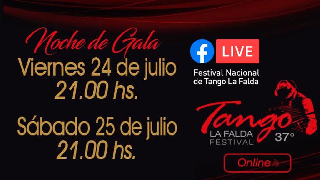 24 y 25 de julio: 37 Festival Nacional de Tango La Falda 2020