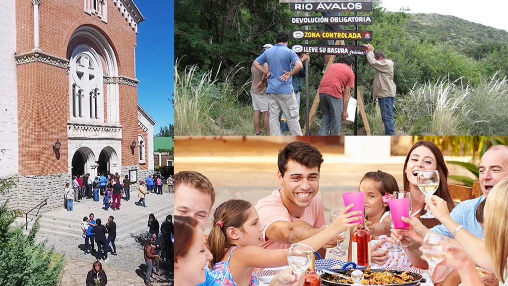 La Falda: reuniones familiares, ceremonias religiosas y deportes acuáticos