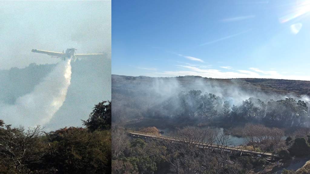 Se quemaron 4 hectáreas en reserva natural de Villa Giardino