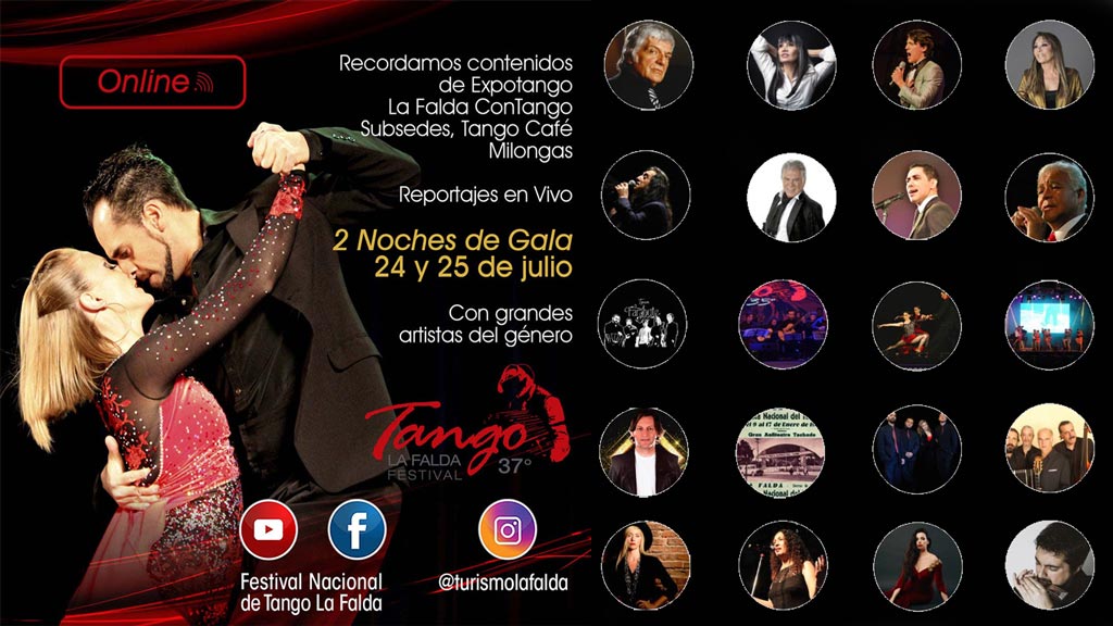 Programa virtual de la 37 edición del Festival Nacional del Tango