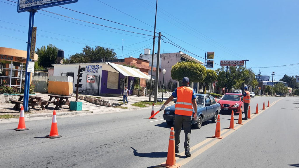 Se realizan exhaustivos controles en ambos ingresos de La Falda