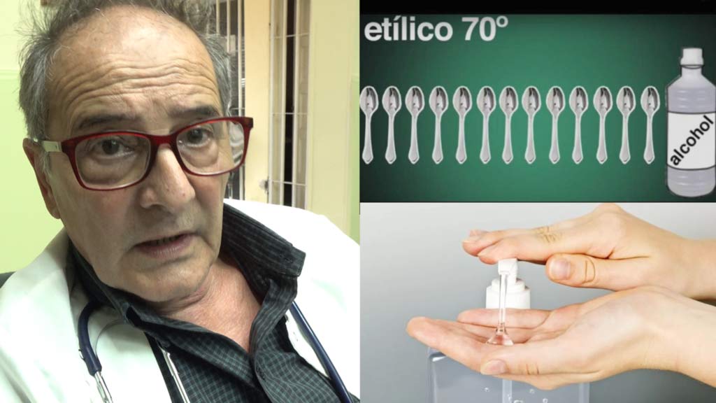 Dr. Salvatore: práctica recomendación para reemplazar el alcohol en gel