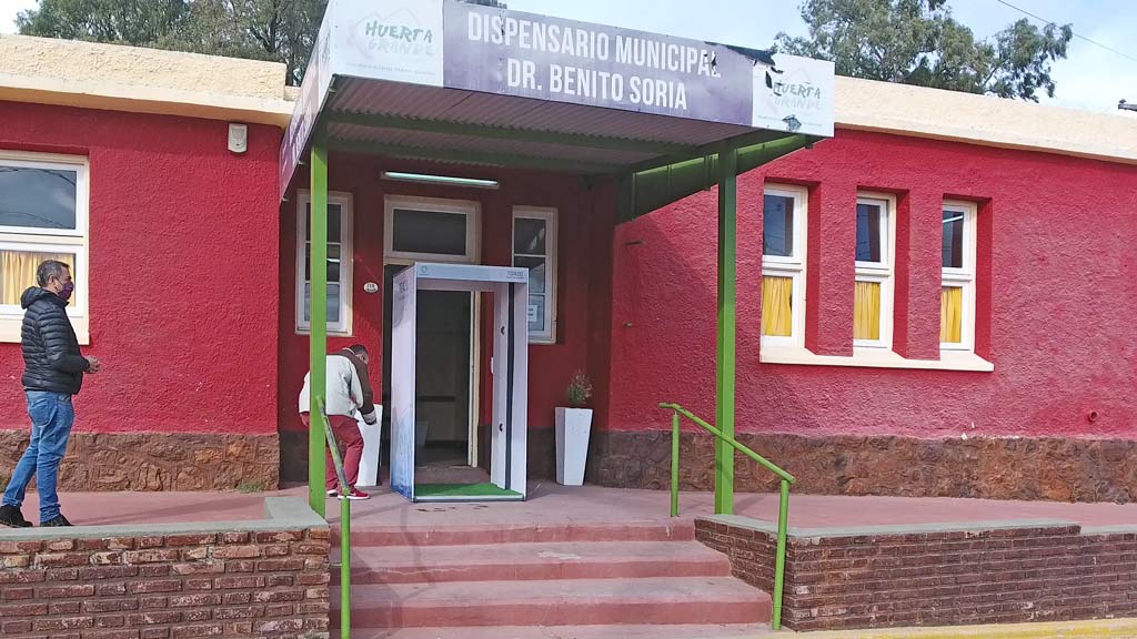 Dispensario de Huerta Grande recibió donación de un Túnel Sanitizante
