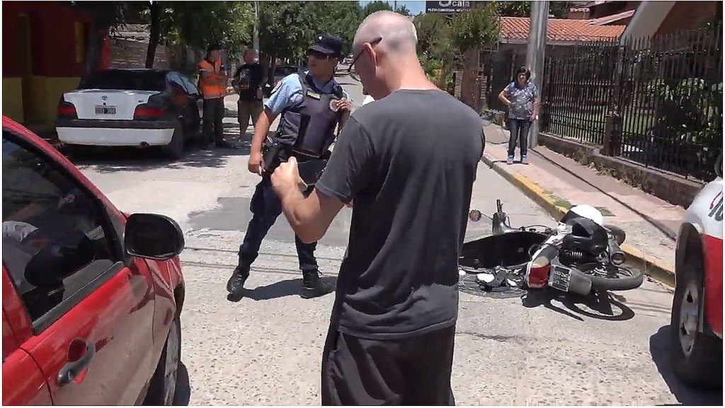 Más accidentes en La Falda: se multiplican los siniestros en la calle 25 de Mayo