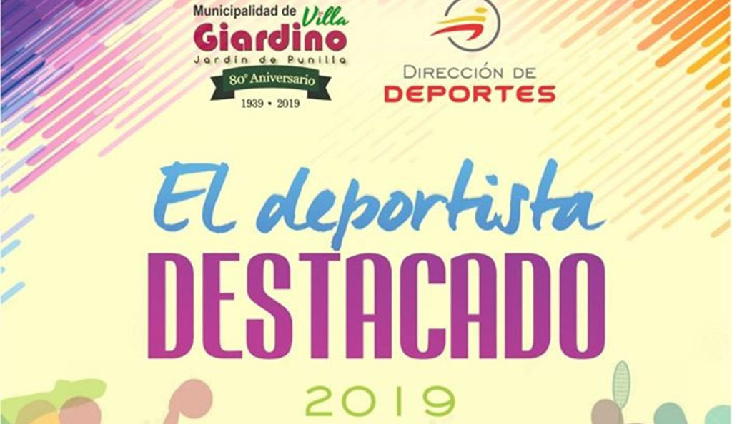 El 7 de noviembre eligen a los deportistas destacados 2019 en Villa Giardino