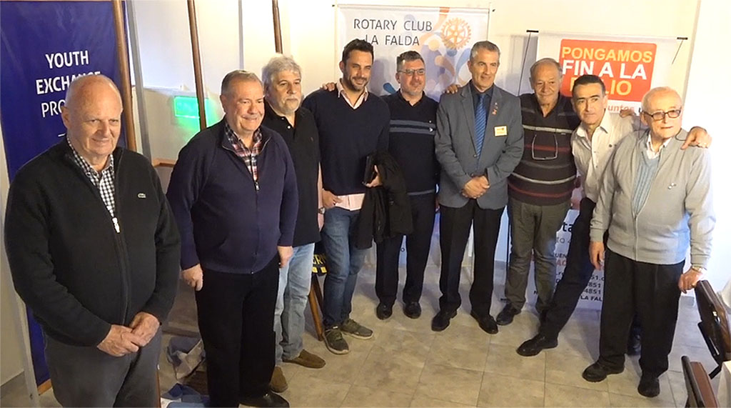 Visita institucional del Gobernador distrital al Rotary Club de La Falda