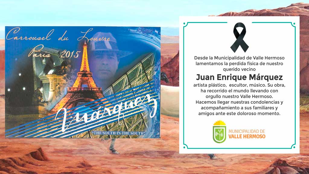 Falleció el artista plástico Juan Enrique Márquez